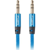 Lanberg KAB Lanberg Mini jack 3.5mm M/M 3pin prémium kábel - 2m - kék (CA-MJMJ-10CU-0020-BL)