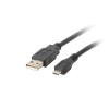 Lanberg Lanberg CA-USBM-10CC-0018-BK USB kábel 1,8 M USB 2.0 Micro-USB B USB A Fekete