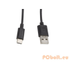 Lanberg Lanberg CA-USBO-10CC-0010-BK USB-A - USB-C (apa - apa) kábel 1m - Fekete