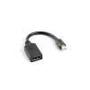 Lanberg Mini DisplayPort - DisplayPort Kábel Lanberg AD-0003-BK Fekete 10 cm