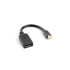 Lanberg mini Displayport - HDMI Adapter 0.12m Fekete kábel és adapter