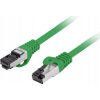 Lanberg Patchcord Lanberg S/FTP 8.1 RJ45 / RJ45 1 m zöld (PCF8-10CU-0100-G)