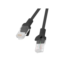 Lanberg PCU5-10CC-1000-BK UTP CAT5e Patch kábel 10m Fekete kábel és adapter