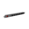 Lanberg PDU-07E-0200-BK 7-es túlfeszültség védő - elosztó 2m (PDU-07E-0200-BK)