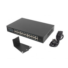 Lanberg RSGE-24P-2GE-2S-36 Gigabit POE Switch hub és switch