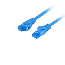 Lanberg S/FTP CAT6a Patch kábel 10m Kék kábel és adapter