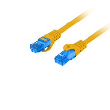 Lanberg S/FTP CAT6a Patch kábel 10m Narancssárga kábel és adapter