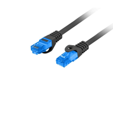 Lanberg S/FTP CAT6a Patch kábel 1m Fekete (PCF6A-10CC-0100-BK) kábel és adapter