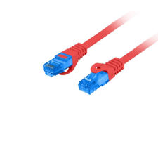 Lanberg S/FTP CAT6a Patch kábel 2m Piros kábel és adapter