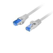 Lanberg S/FTP CAT6a Patch kábel 5m Szürke kábel és adapter