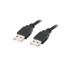 Lanberg USB 2.0 AM-AM kábel 1m (CA-USBA-20CU-0010-BK) kábel és adapter