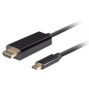 Lanberg USB 3.0 Type C HDMI 2.0 Átalakító Fekete 1.8m CA-CMHD-10CU-0018-BK