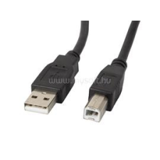Lanberg USB-A M USB-B M 2.0 cable 0.5m black ferrite (CA-USBA-11CC-0005-BK) kábel és adapter