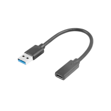 Lanberg USB-C anya - USB-A apa Adapter 15cm kábel és adapter