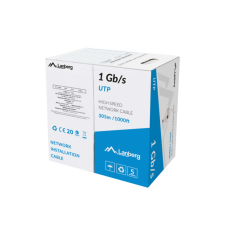 Lanberg UTP CAT5e Patch kábel 305m - Piros (LCU6-10CC-0305-R) kábel és adapter