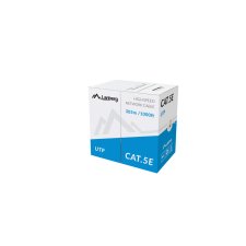 Lanberg UTP Cat5e Patch kábel 305m Szürke (LCU5-11CU-0305-S) kábel és adapter