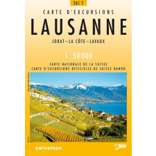 Landestopographie 261 T Lausanne turista térkép Landestopographie 1:50 000 térkép