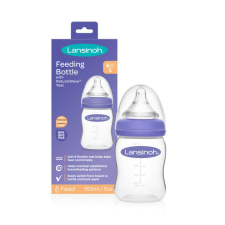 Lansinoh cumisüveg NaturalWave® természetes hullámvonalú etetőcumival 160 ml-es cumisüveg