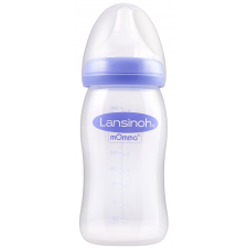 Lansinoh cumisüveg NaturalWave® természetes hullámvonalú etetőcumival, 240 ml cumisüveg
