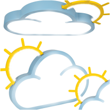 Lantoska LED mennyezeti lámpa gyerekeknek világítás