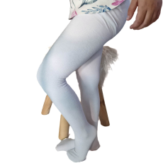  LÁNY csillogós harisnyanadrág 10-12 év, Fehér