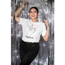  Lánybúcsú feliratos fehér póló ajándéktárgy