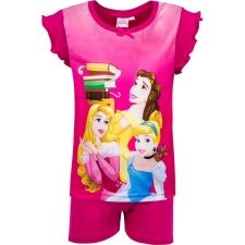 Lányok rövid pizsama, Disney Princess, fukszia, 4 éves gyerek hálóing, pizsama