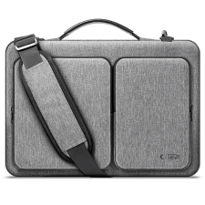 Laptop táska, 13 - 14" készülékhez, vállpánttal, TP Defender Bag, szürke számítógéptáska