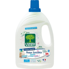  Larbre vert folyékony mosószer érzékeny bőrre a családnak és a babának 1530 ml tisztító- és takarítószer, higiénia