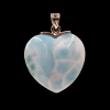 Larimár szív medál
