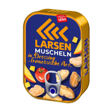 Larsen kagyló fűszeres francia szószban 110 g reform élelmiszer