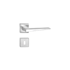 Lartech-Maestro Pop Kilincsgarnitúra Négyzetrozettás Szatén Króm Felület Csak Kilincs Felső Rozetta zár és alkatrészei