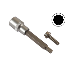 Laser Tools Többrészes split rim felni dugókulcs -belső 10 szögű csavarfejre 7 mm dugókulcs