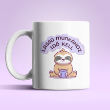  Lassú munka lajháros fehér bögre bögrék, csészék