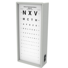  Látásvizsgáló tábla Kettesy 1 oszlopos - betűs 3m gyógyászati segédeszköz