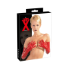 LATE X LATEX - hosszú, unisex kesztyű (piros)