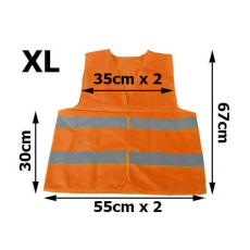  Láthatósági mellény narancs xl-es méret