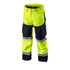  Láthatósági Softshell Munkásnadrág, citromsárga, XXXL