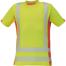  LATTON Hi-Vis póló sárga-narancs S láthatósági ruházat