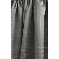 Látvány Textil Kft Dekor sötétítő függöny szürke zsenília kockás szatén 220x140cm lakástextília