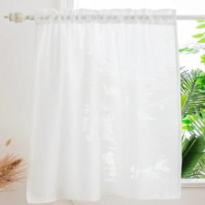 Látvány Textil Kft Egyszínű fehér voila vitrage függöny 70x170cm lakástextília