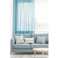 Látvány Textil Kft Egyszínű voila kész függöny kék 16 140x150cm lakástextília