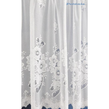 Látvány Textil Kft Fehér jaquard függöny Petúnia 100x170cm bújtatós lakástextília