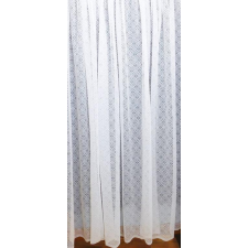 Látvány Textil Kft Fehér jaquard kész függöny AG-68 geometrikus mintás 147x230cm lakástextília
