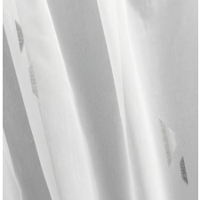 Látvány Textil Kft Fehér voila kész függöny szürke mintás Justine 130x190cm lakástextília