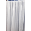 Látvány Textil Kft Fehér voila-sable kész függöny fehér nyírt mintával Krisztina 90x160cm bújtatós