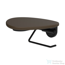 Laufen ADA fali wc papír tartó, PVD matt fekete/caffe matt HF506791514060 fürdőszoba kiegészítő