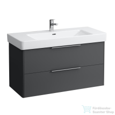 Laufen Base 101x44 cm-es 2 fiókos alsószekrény H813966 mosdóhoz,Traffic Grey H4024521102661 fürdőszoba bútor