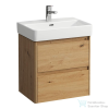 Laufen BASE 2.0 52x36 cm-es, 2 fiókos fali mosdótartó szekrény PRO S H818958 mosdóhoz, vad tölgy H4112521082671