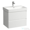 Laufen BASE 2.0 67x44,5 cm-es, 2 fiókos fali mosdótartó szekrény PRO S H810967 / PRO X H810865 mosdóhoz, matt fehér H4112921082601
